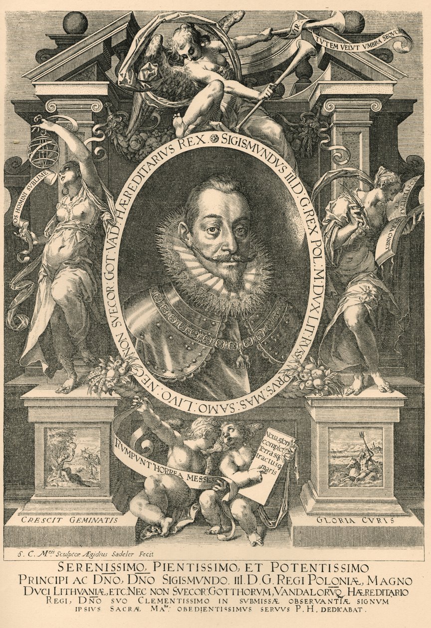 Zsigmond; Zygmunt III Waza alkotó: Aegidius Sadeler or Saedeler