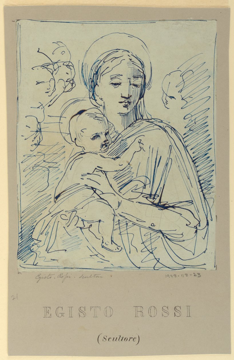 Madonna és gyermeke alkotó: Egisto Rossi