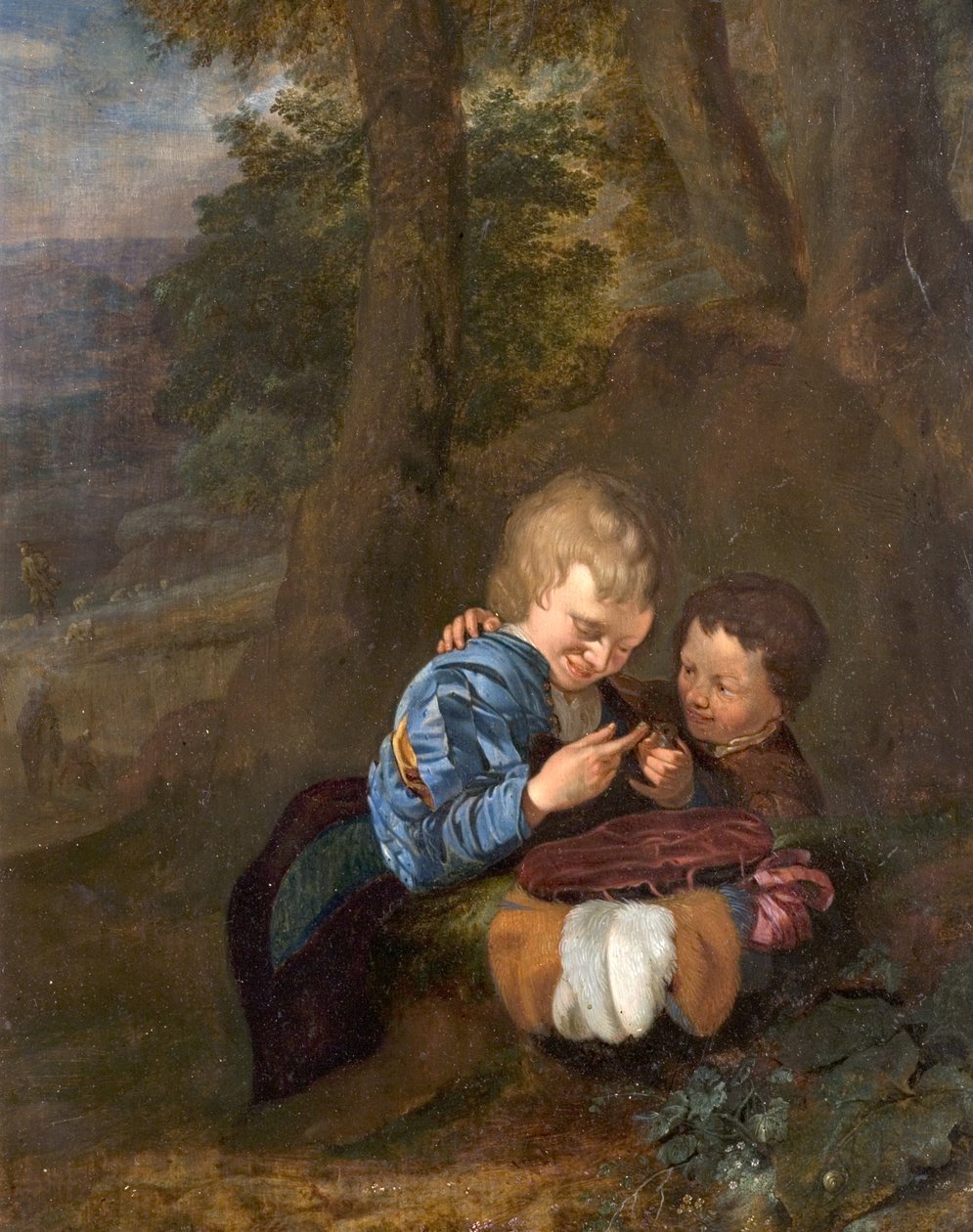 Két fiú madárral alkotó: Eglon van der Neer