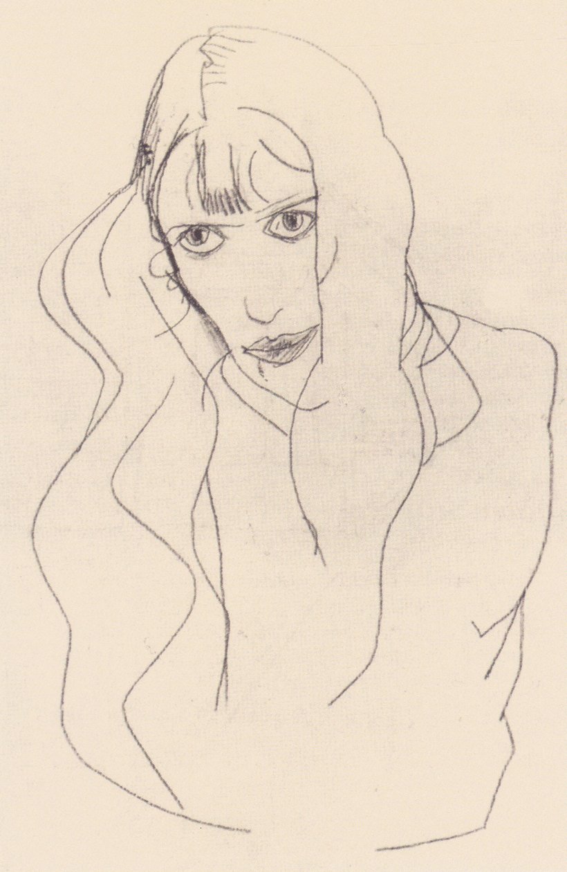 Wally nő portréja alkotó: Egon Schiele