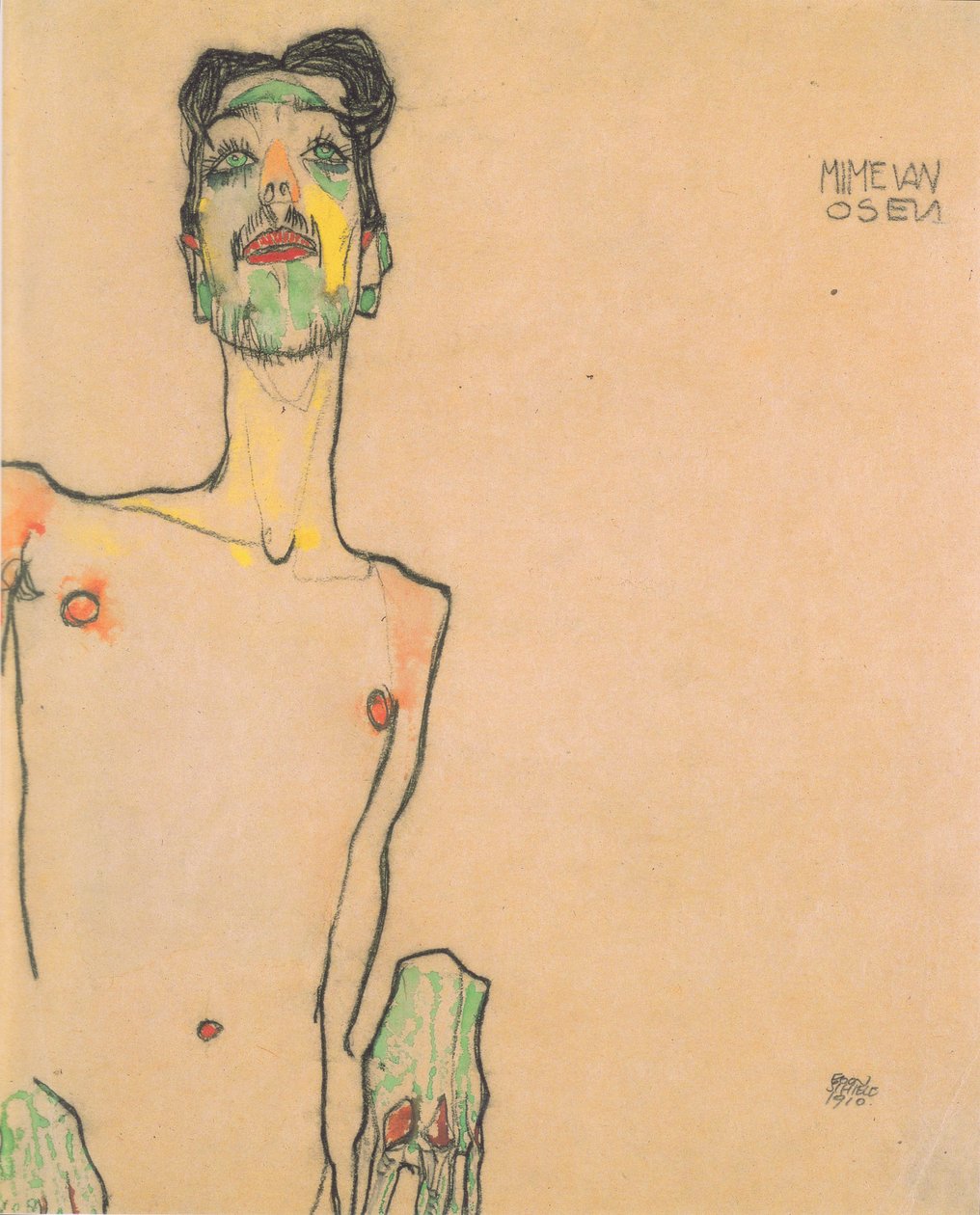 Mime van Osen alkotó: Egon Schiele