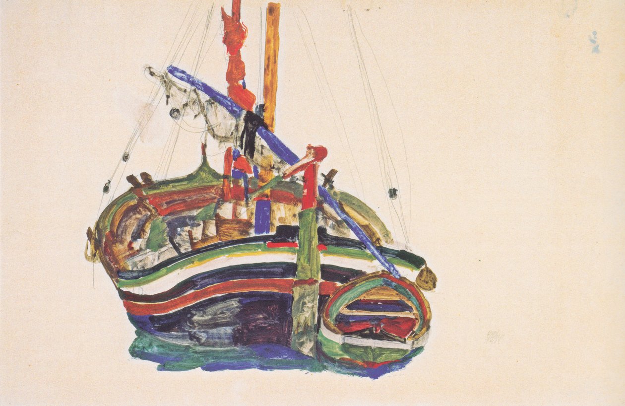  Trieszt halászhajók alkotó: Egon Schiele