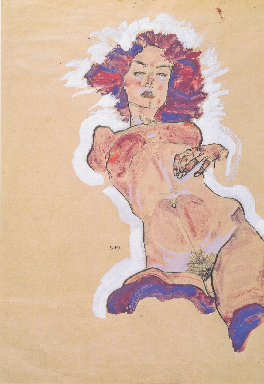 Női meztelen alkotó: Egon Schiele