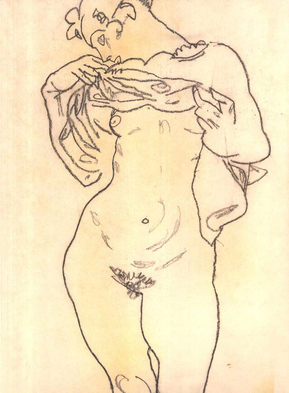 Akt alkotó: Egon Schiele