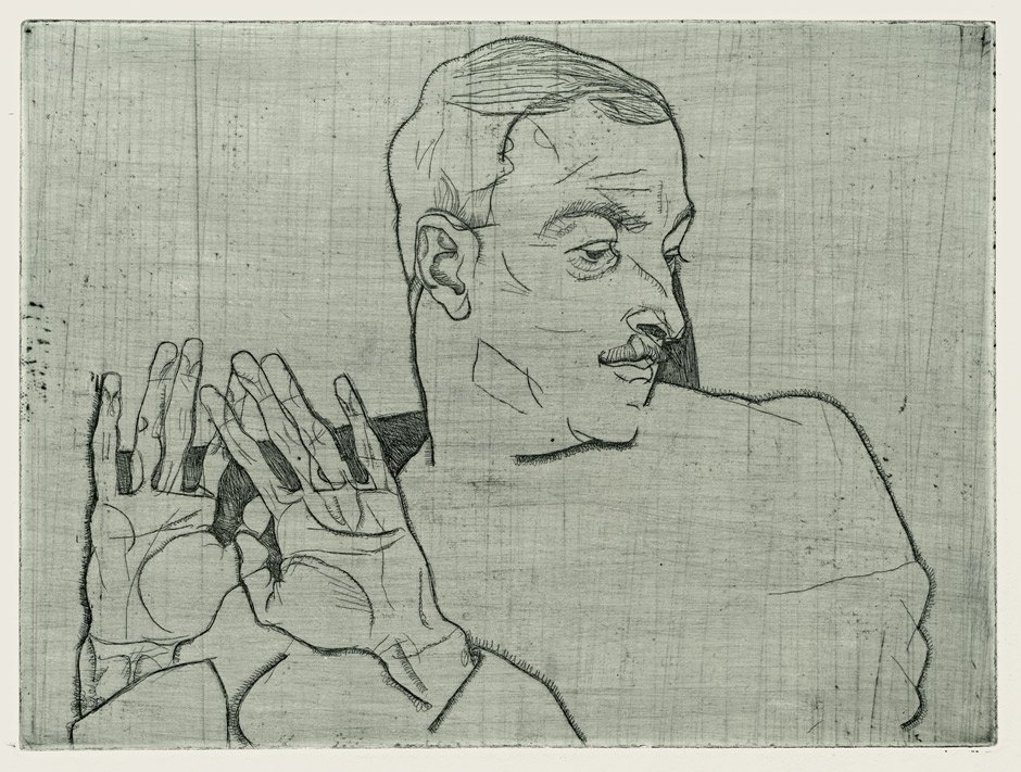 Arthur Roessler arcképe alkotó: Egon Schiele