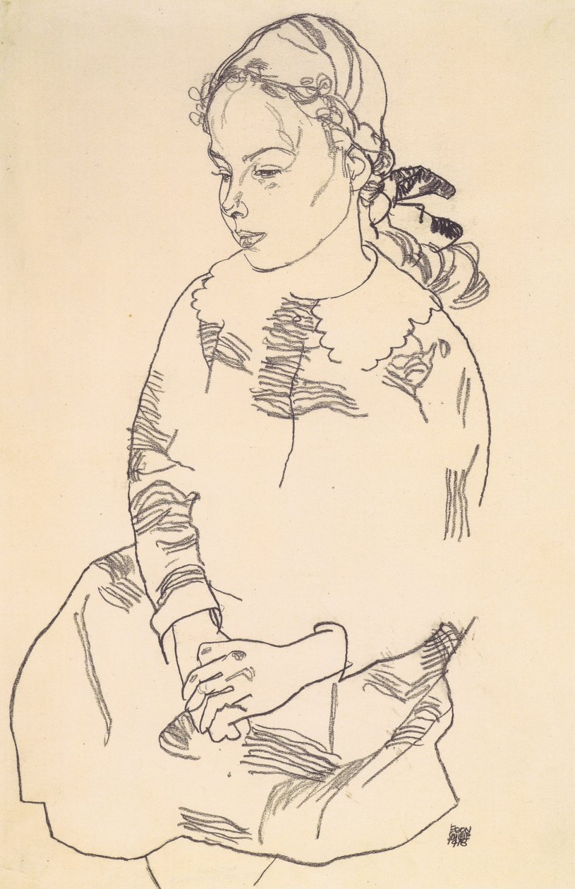 Eva Steiner portréja alkotó: Egon Schiele