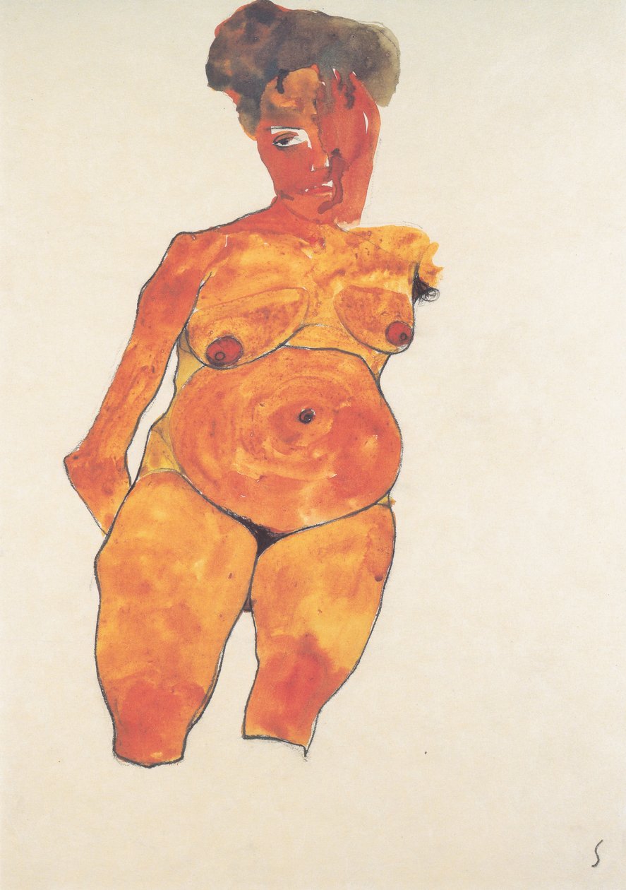 Egy terhes nő portréja alkotó: Egon Schiele