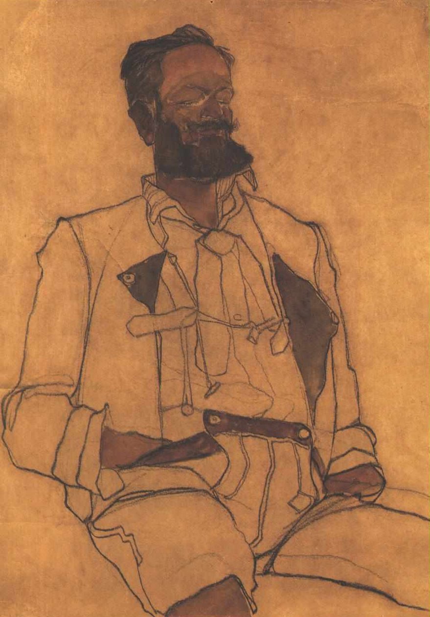 Egy úriember portréja alkotó: Egon Schiele