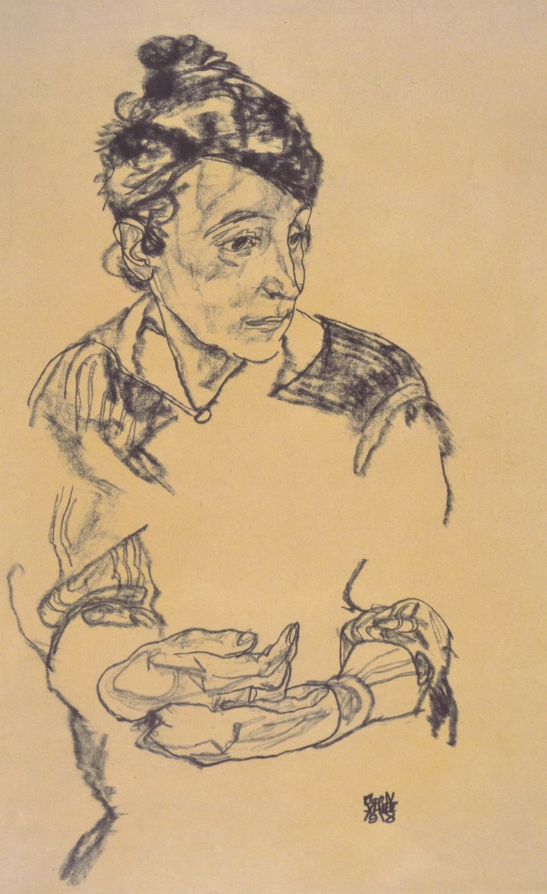 A művész édesanyja alkotó: Egon Schiele