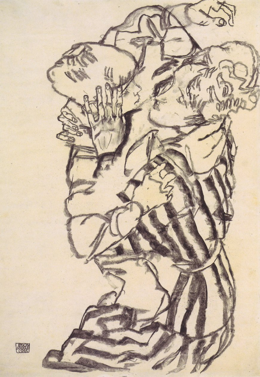 Edith Schiele unokaöccsével alkotó: Egon Schiele