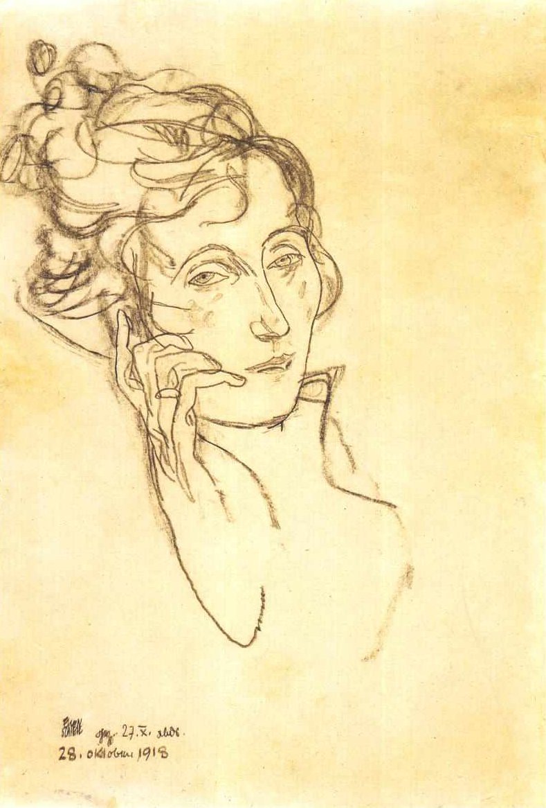 Edith Schiele haldoklik alkotó: Egon Schiele