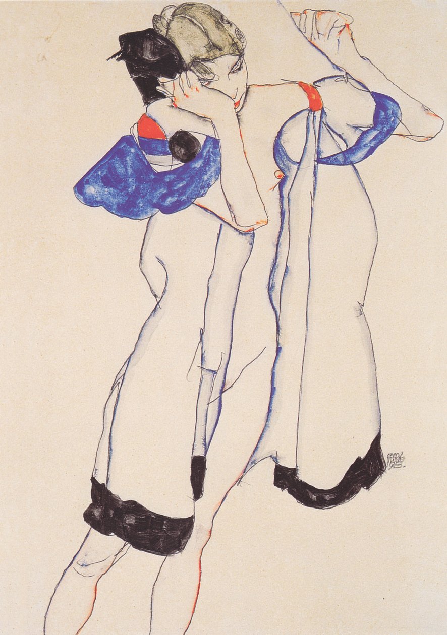 Nő köntösben alkotó: Egon Schiele