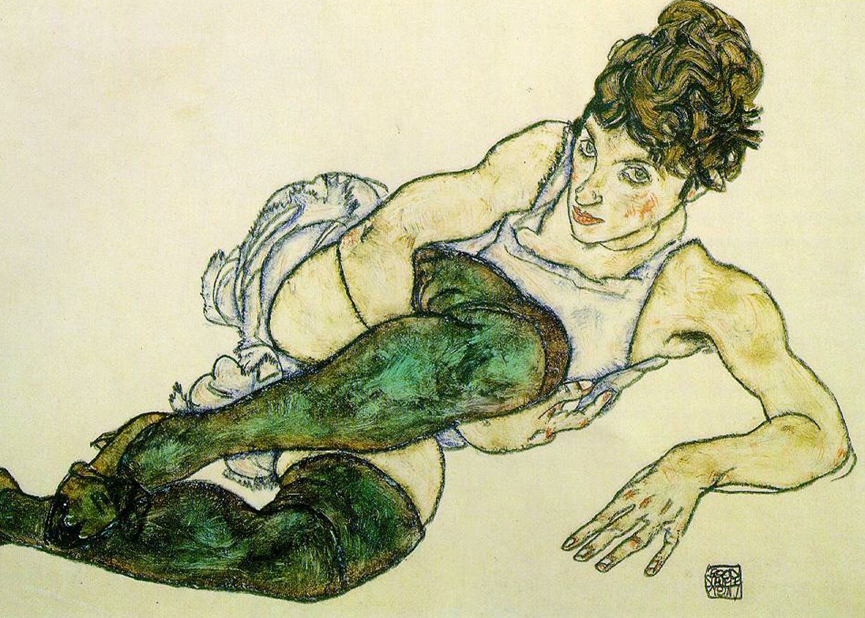 Zöld harisnya alkotó: Egon Schiele