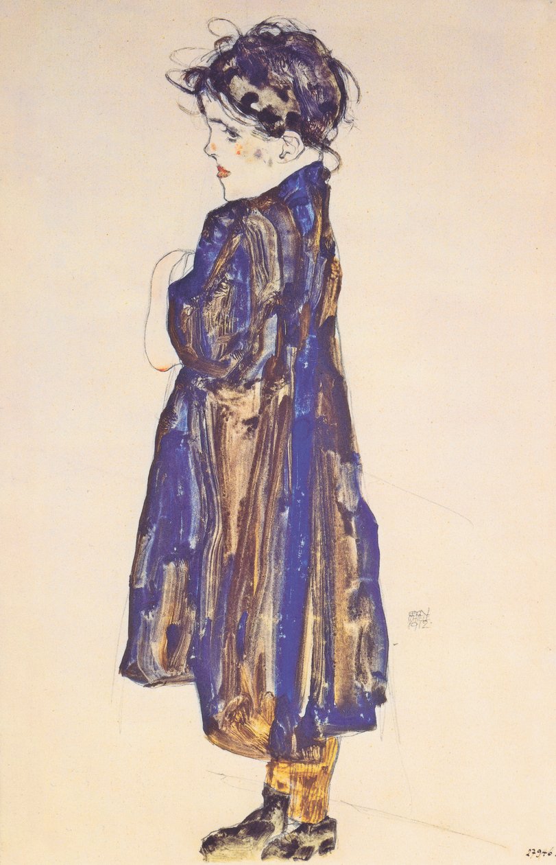 Serdülő parasztlány alkotó: Egon Schiele