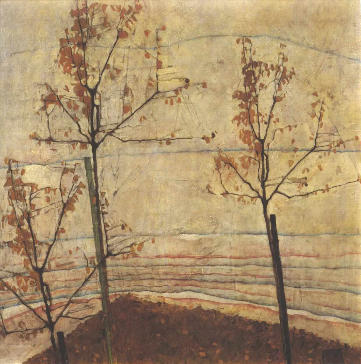 Őszi fák I. alkotó: Egon Schiele
