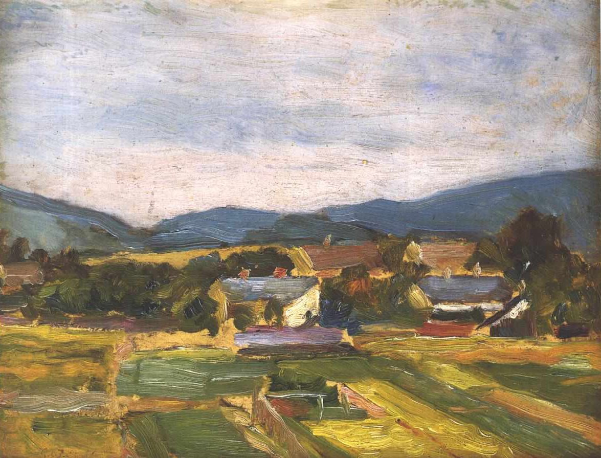 Táj Alsó -Ausztriában alkotó: Egon Schiele
