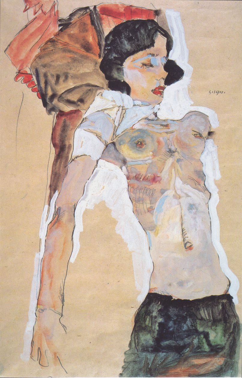 Fekete, hazug lány alkotó: Egon Schiele