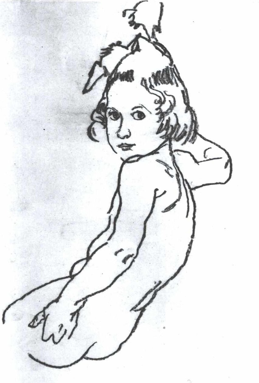 Meztelen lány alkotó: Egon Schiele
