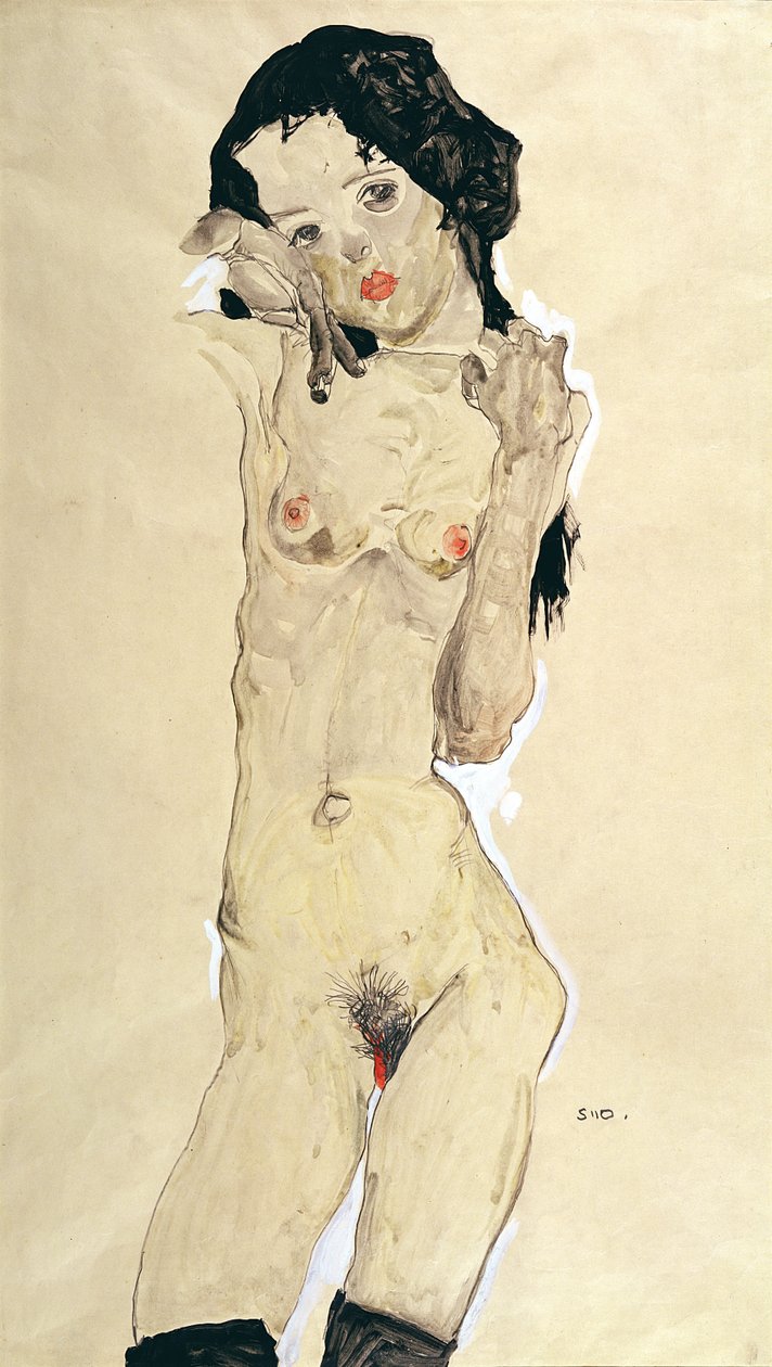 Meztelen alkotó: Egon Schiele