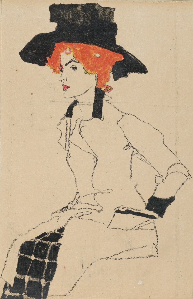 Női portré, 1910 alkotó: Egon Schiele