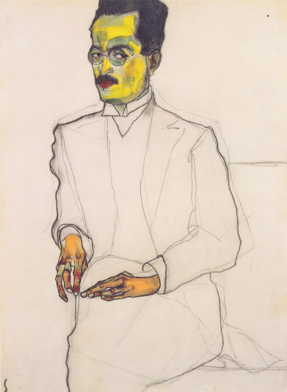 Egy úriember portréja alkotó: Egon Schiele
