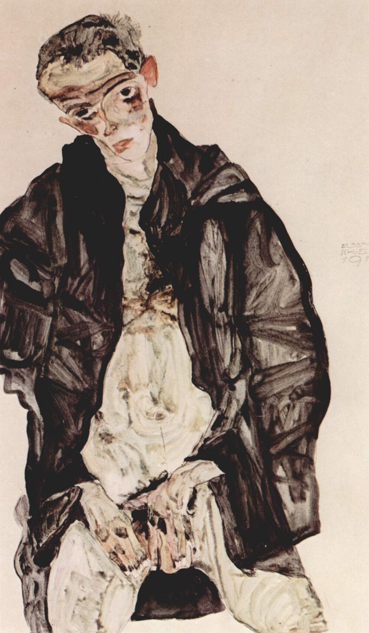 Maszturbáció alkotó: Egon Schiele