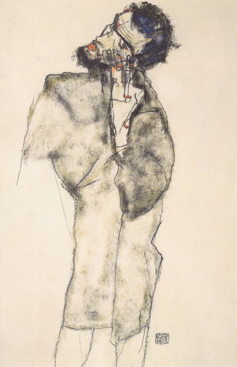 Önarckép, mint aszkéta alkotó: Egon Schiele