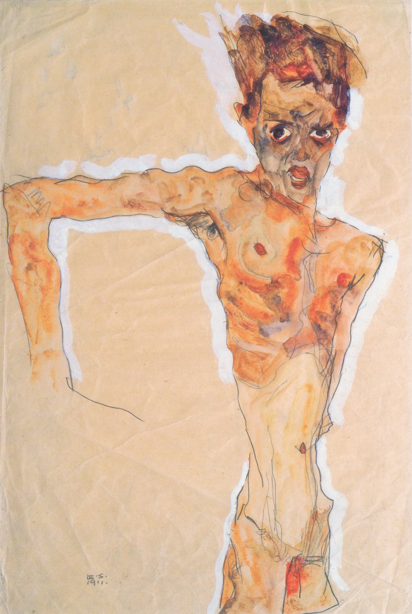 Önarckép alkotó: Egon Schiele