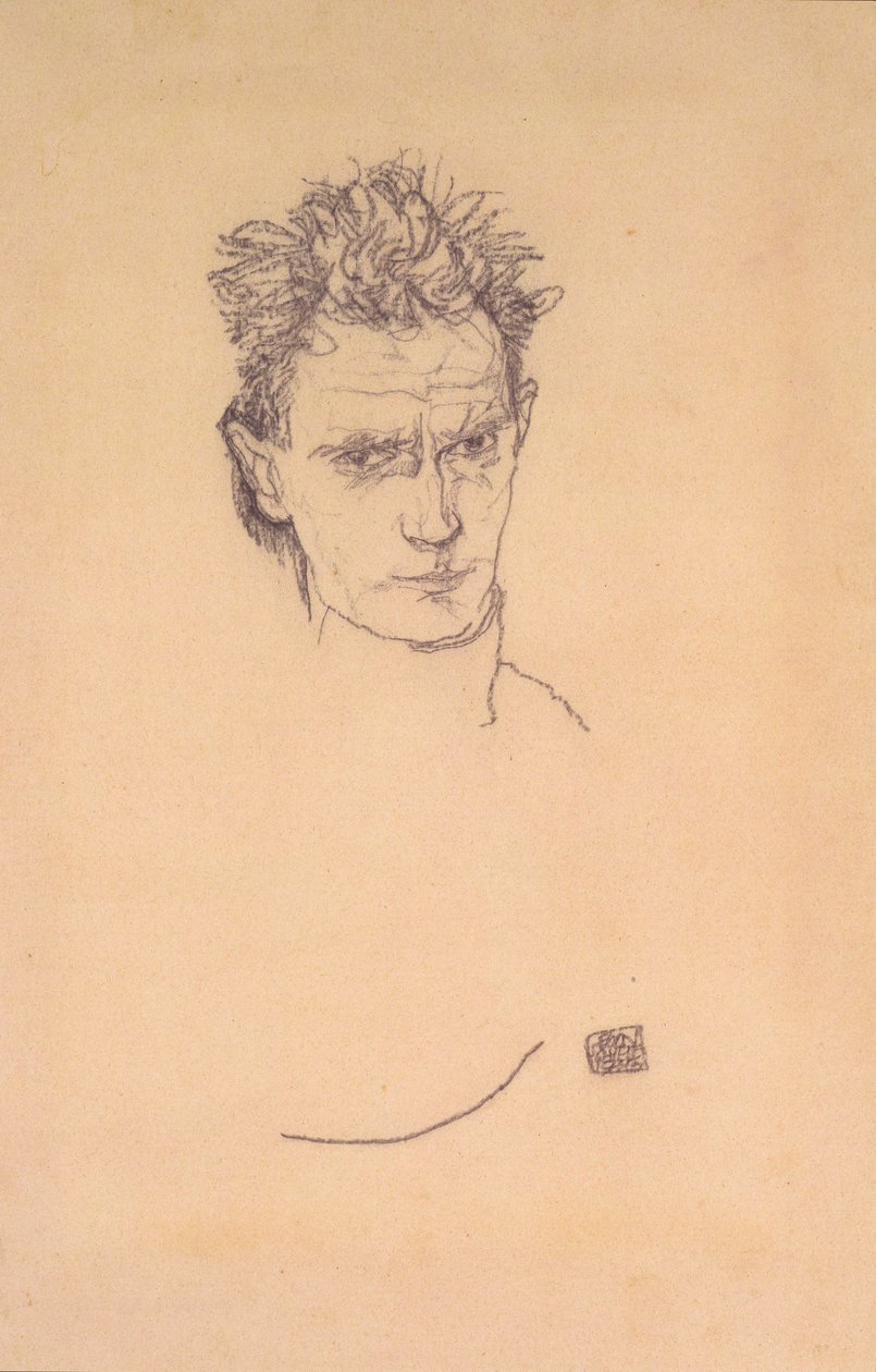 Önarckép egyenruhában alkotó: Egon Schiele