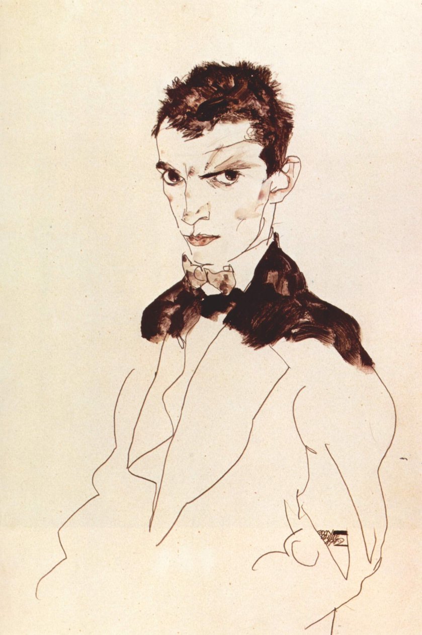 Önarckép alkotó: Egon Schiele