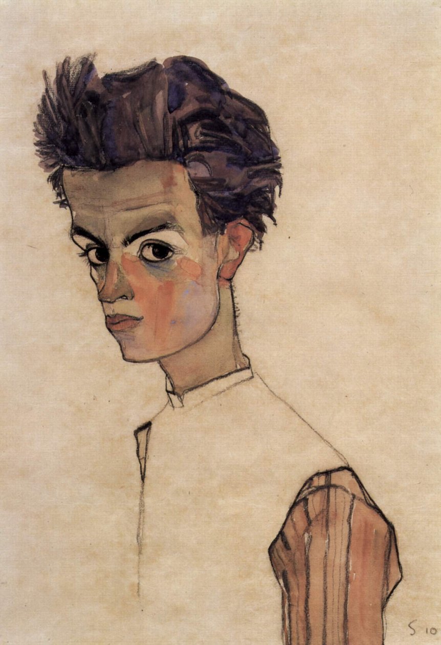 Önarckép alkotó: Egon Schiele