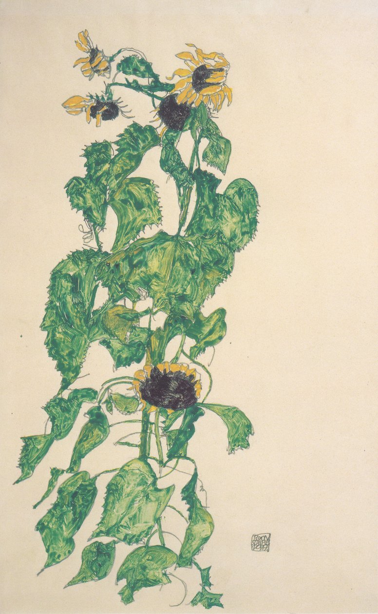 napraforgó alkotó: Egon Schiele