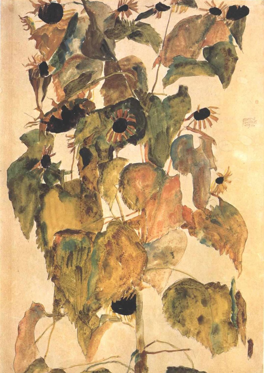 napraforgó alkotó: Egon Schiele