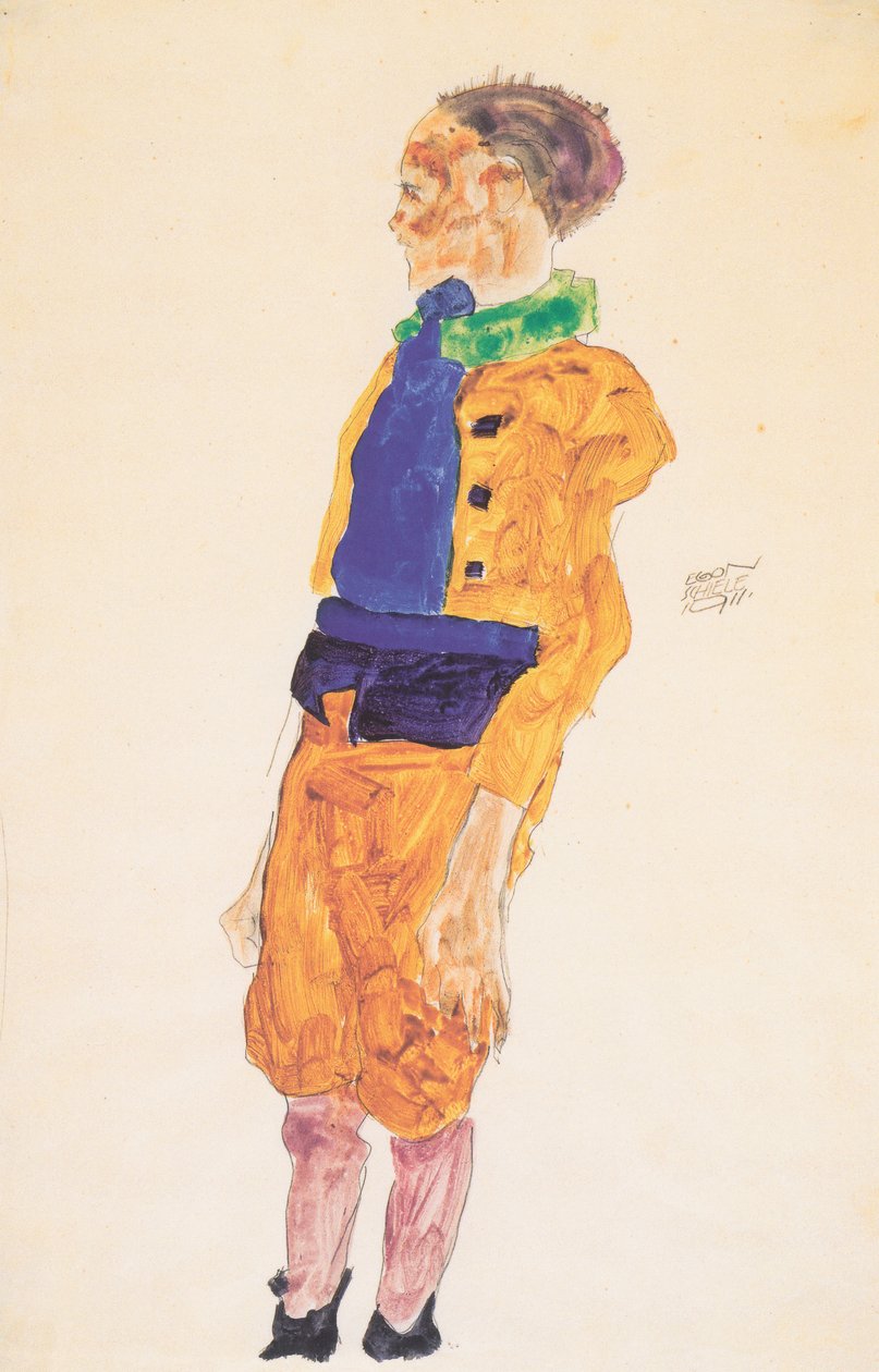 Álló fiú alkotó: Egon Schiele