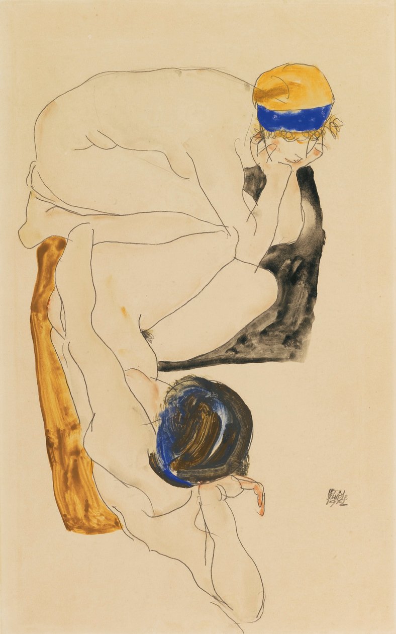 Két hazug alak alkotó: Egon Schiele