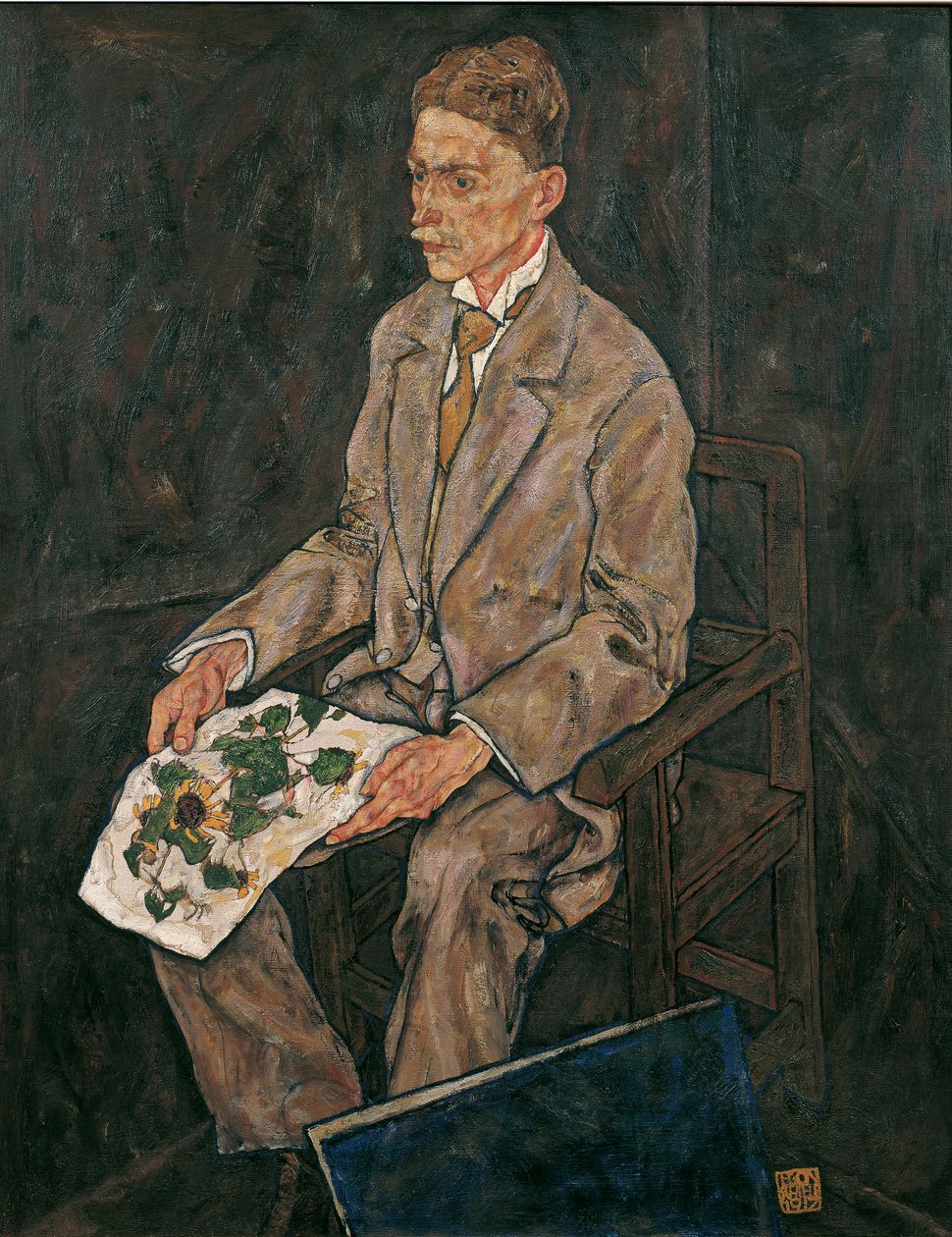 portré dr Franz Martin Haberditzl alkotó: Egon Schiele