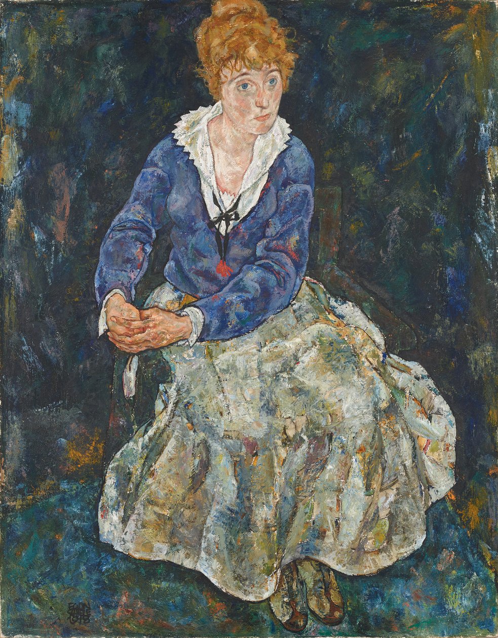 A művész feleségének, Edith Schielének portréja alkotó: Egon Schiele