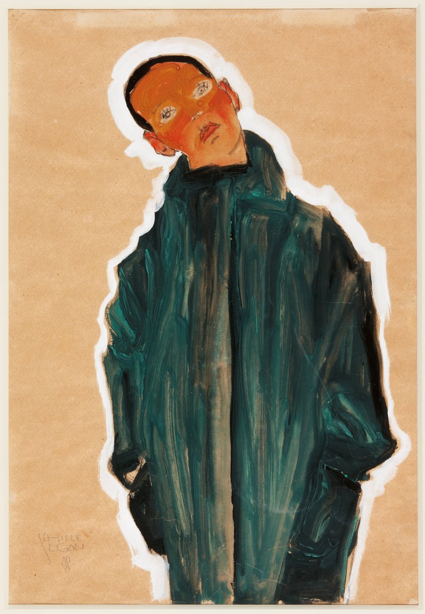 Zöldkabátos fiú, 1910 alkotó: Egon Schiele