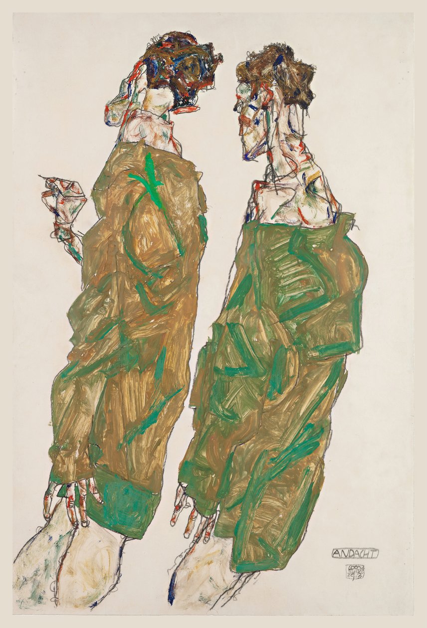 Odaadás, 1913 alkotó: Egon Schiele