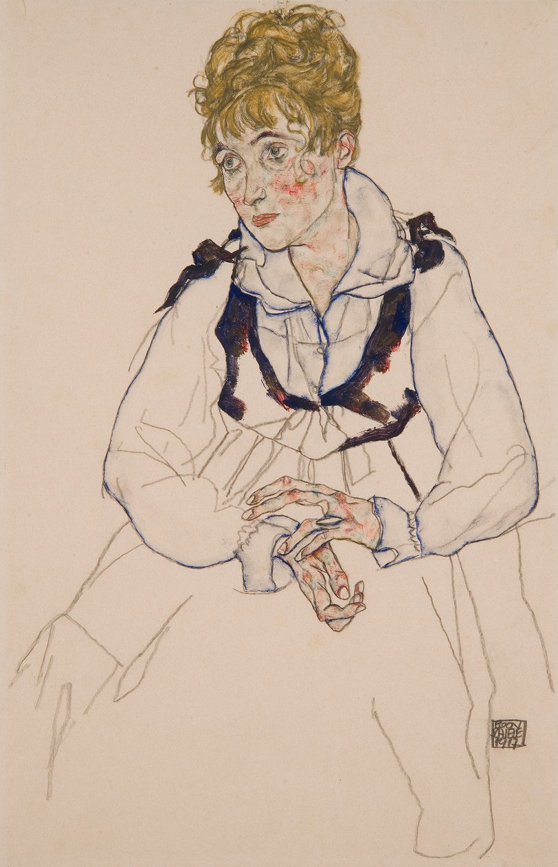 A művész felesége, ül alkotó: Egon Schiele