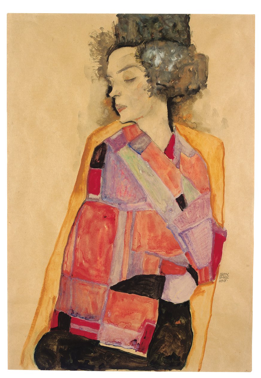 Álmodozó nő (Gerti Schiele) alkotó: Egon Schiele