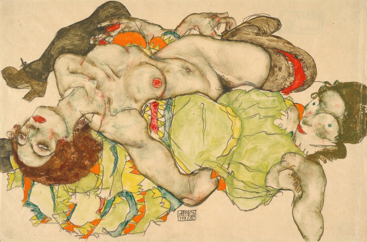 Női szerelmesek alkotó: Egon Schiele