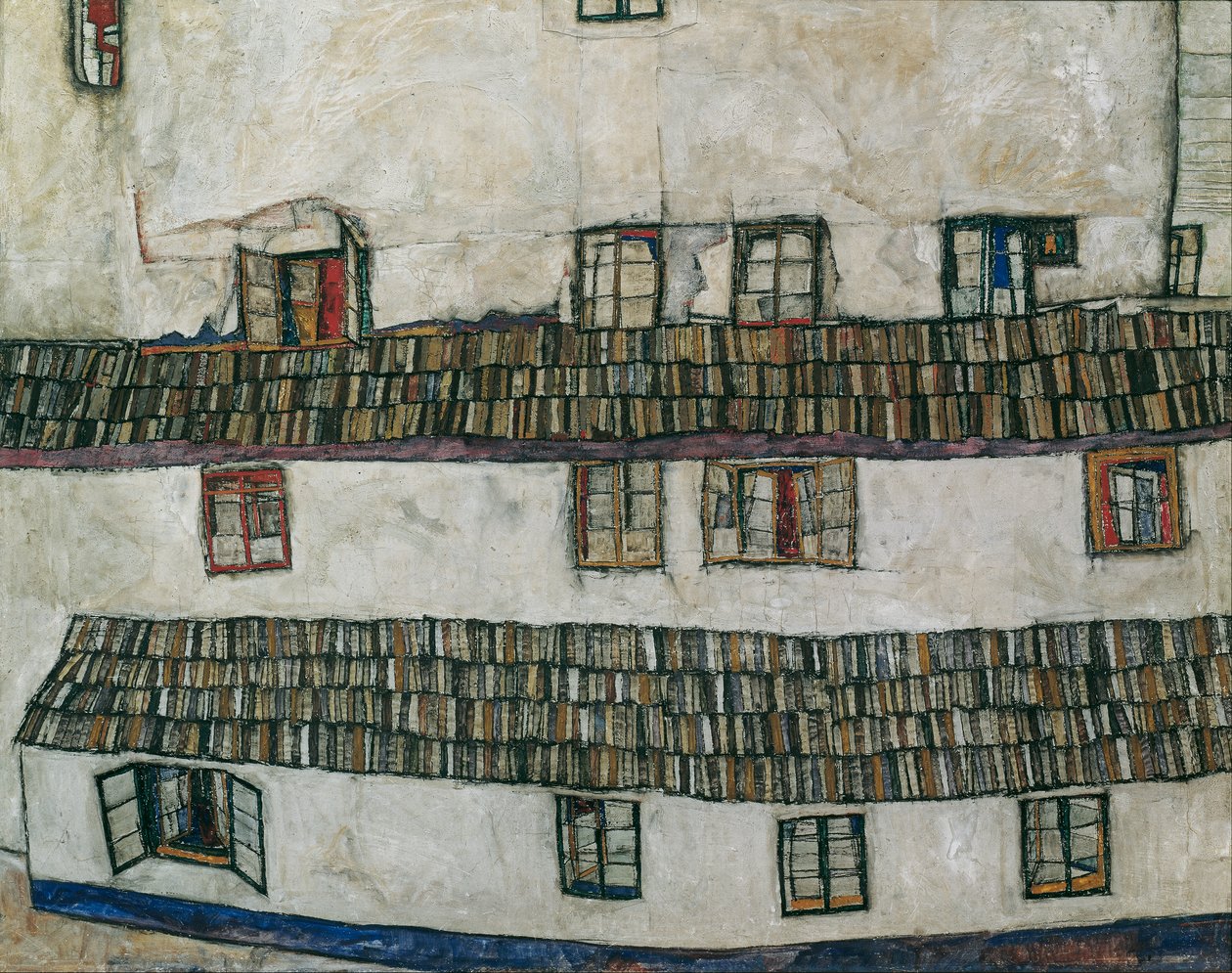 ház fala (ablak) alkotó: Egon Schiele