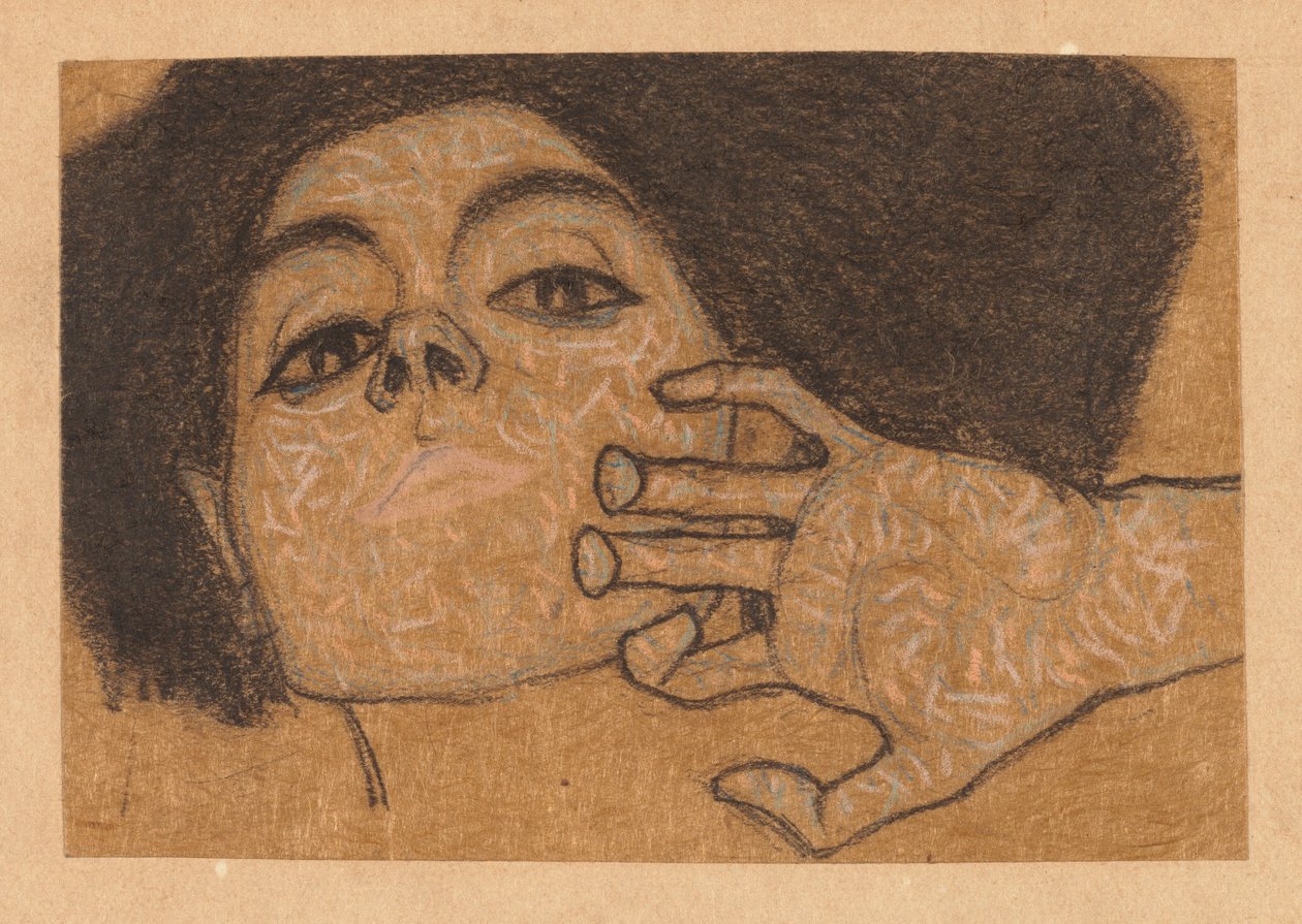Egy nő feje alkotó: Egon Schiele