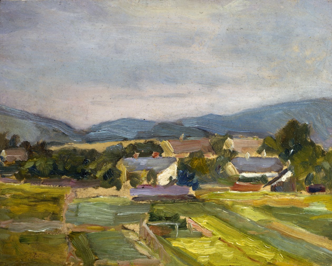 Táj Észak-Ausztriában, 1907 alkotó: Egon Schiele