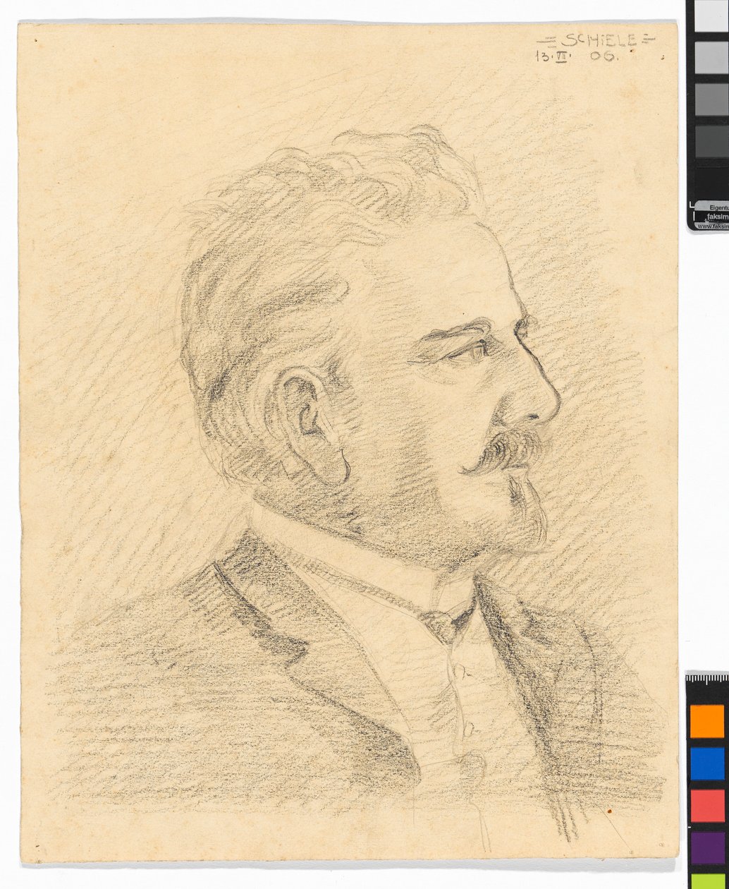 Leopold Czihaczek profilja alkotó: Egon Schiele