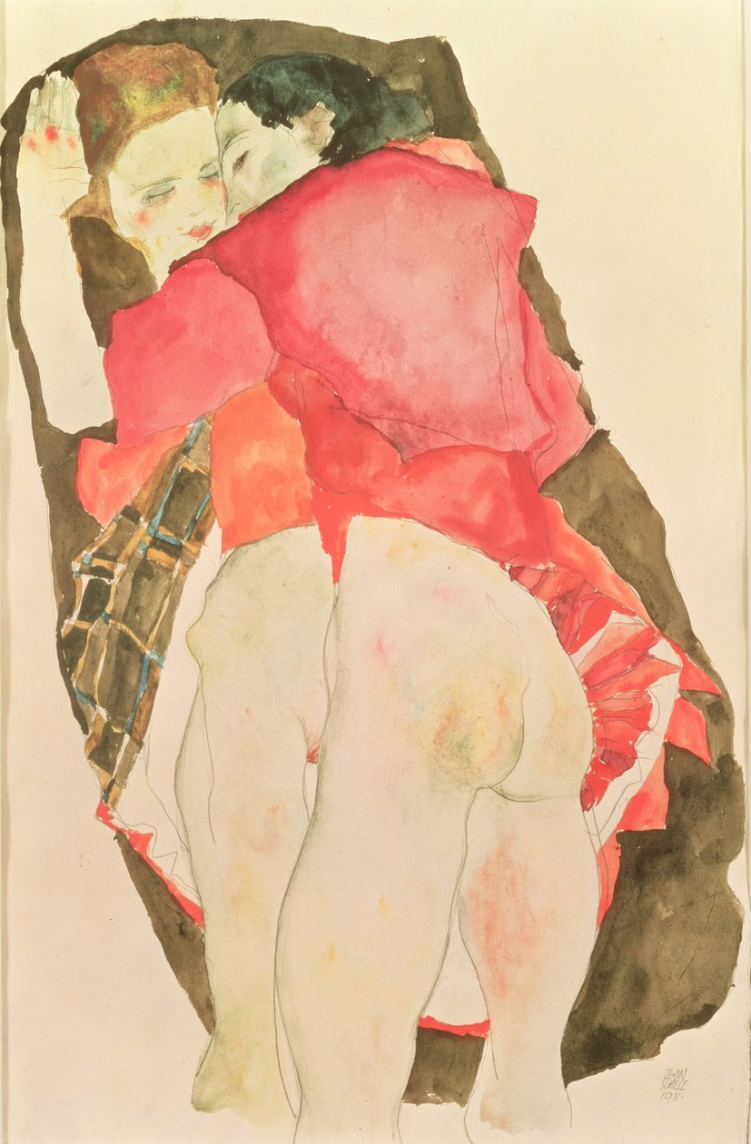 Szerelmesek alkotó: Egon Schiele