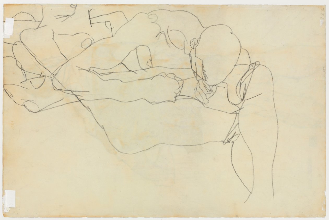 Szerelmesek, 1913 alkotó: Egon Schiele