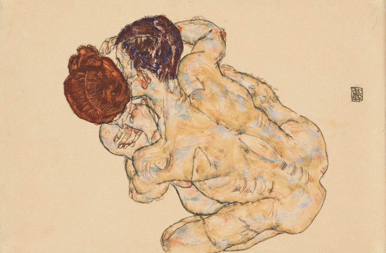 Férfi és nő alkotó: Egon Schiele