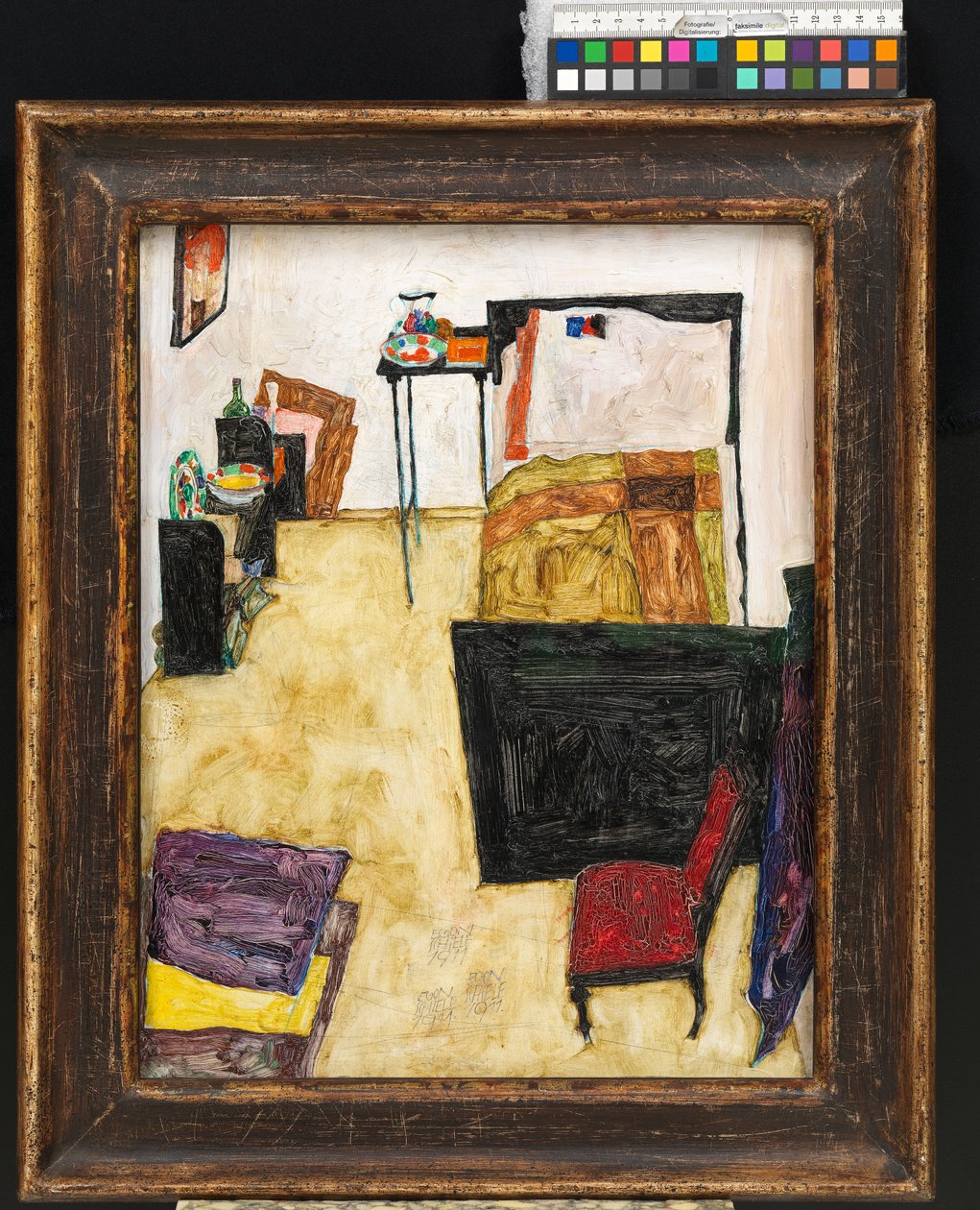 Nappalim (A művész szobája Neulengbachban) alkotó: Egon Schiele
